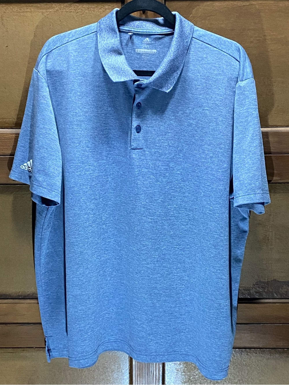 adidas Men’s Heather Blue Ultimate365 Polo Shirt Sz 2XL